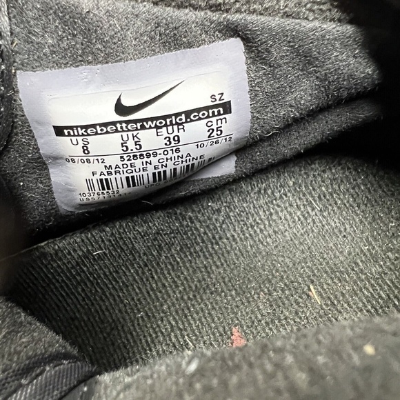 Nike Dunk Sky Hi Women's Size 8 Hidden Wedge Heels Black Red Shoes 528899-016 - Picture 12 of 13